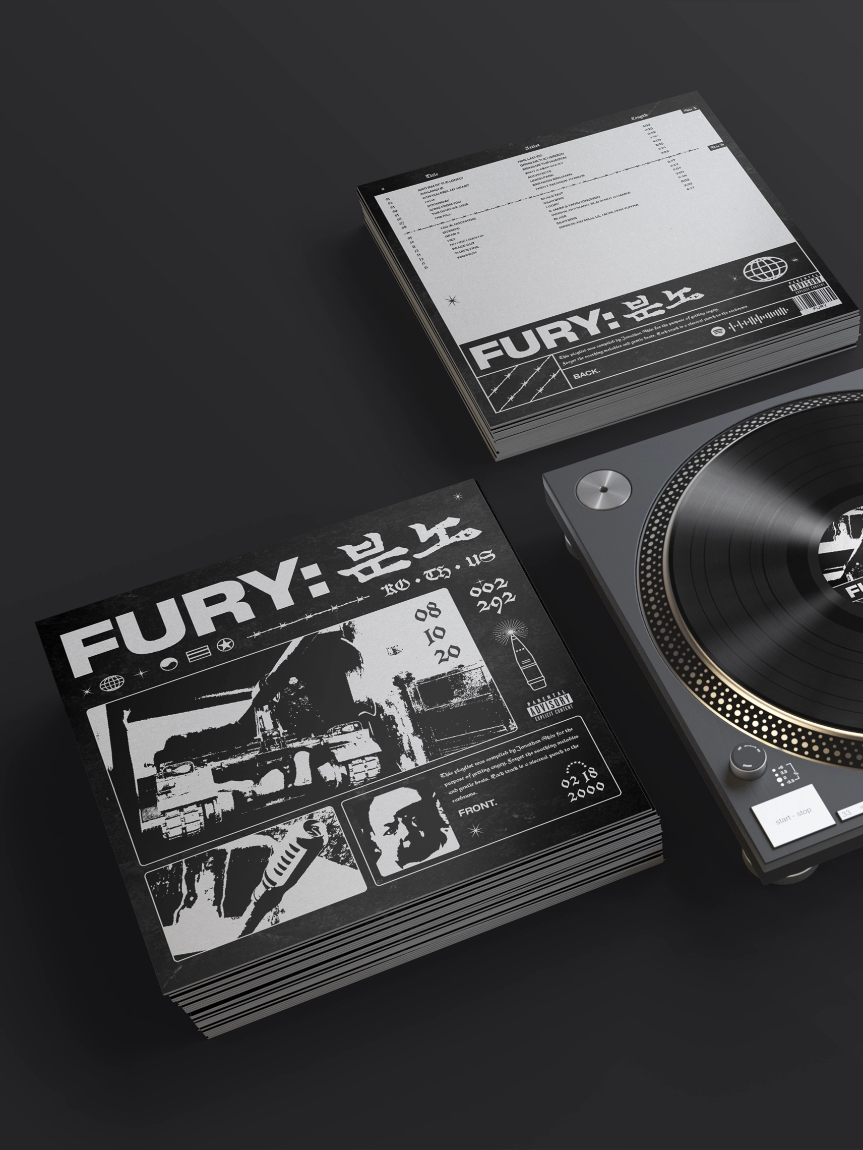 Mockup of fury project displaying Home Page Design