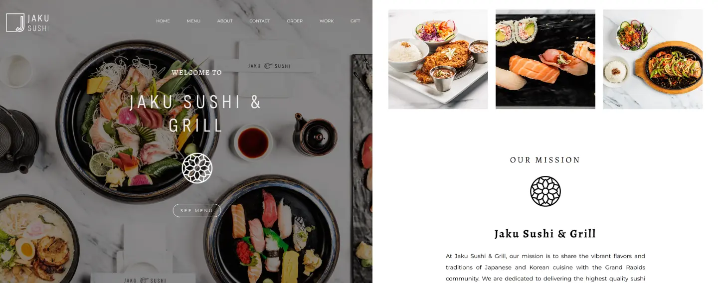Desktop GFX presenting design of SEO SEM SXO website